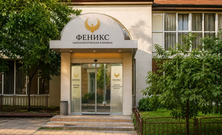 Вход в наркологическую клинику «Феникс» в Салавате